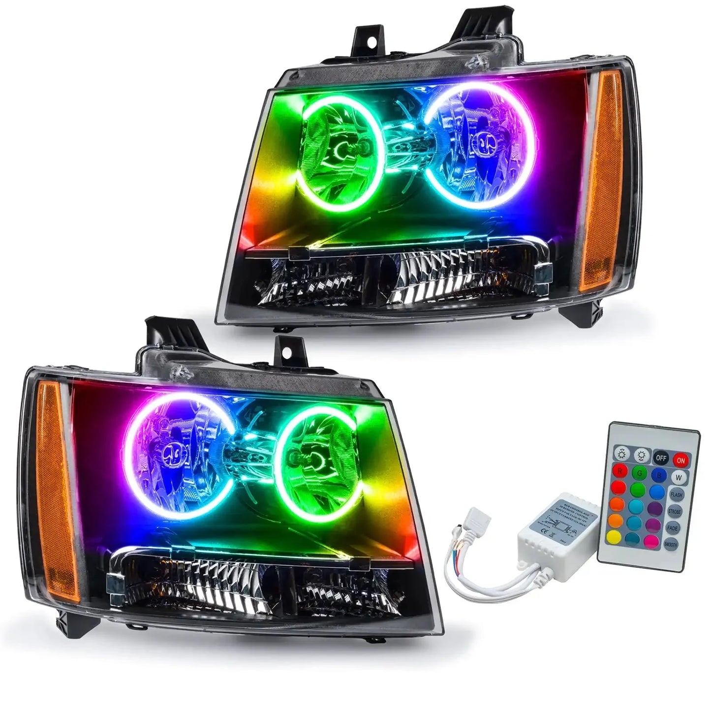 ORACLE Lighting 2007-2014 Chevrolet Suburban Pre-Assembled Halo Headlights by ORACLE Lighting