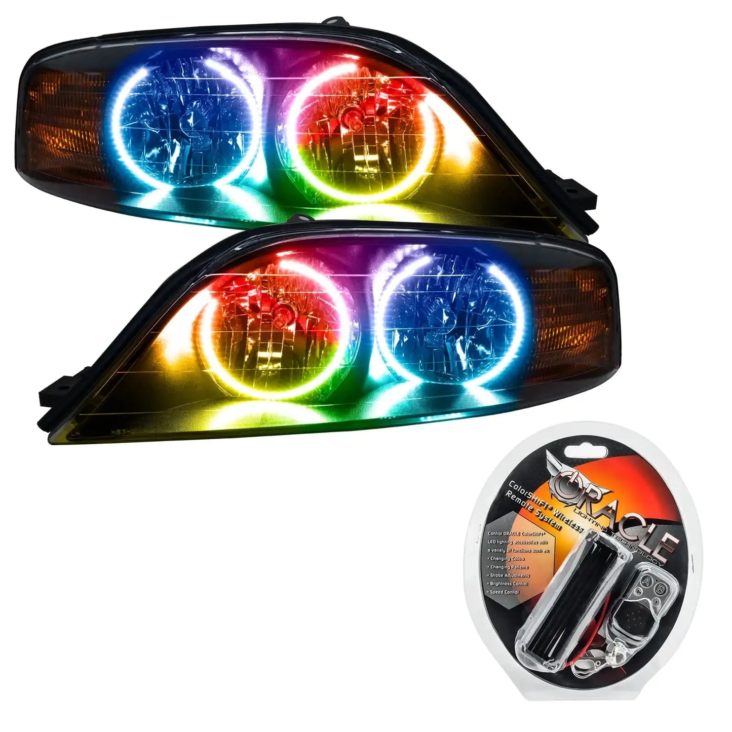 ORACLE Lighting 2000-2002 Lincoln LS Pre-Assembled Halo Headlights by ORACLE Lighting
