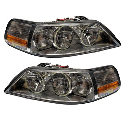 ORACLE Lighting 2005-2011 Lincoln Town Car Pre-Assembled Halo Headlights - Non HID by ORACLE Lighting