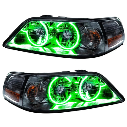 ORACLE Lighting 2005-2011 Lincoln Town Car Pre-Assembled Halo Headlights - Non HID by ORACLE Lighting