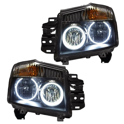 ORACLE Lighting 2008-2015 Nissan Titan Pre-Assembled Halo Headlights by ORACLE Lighting
