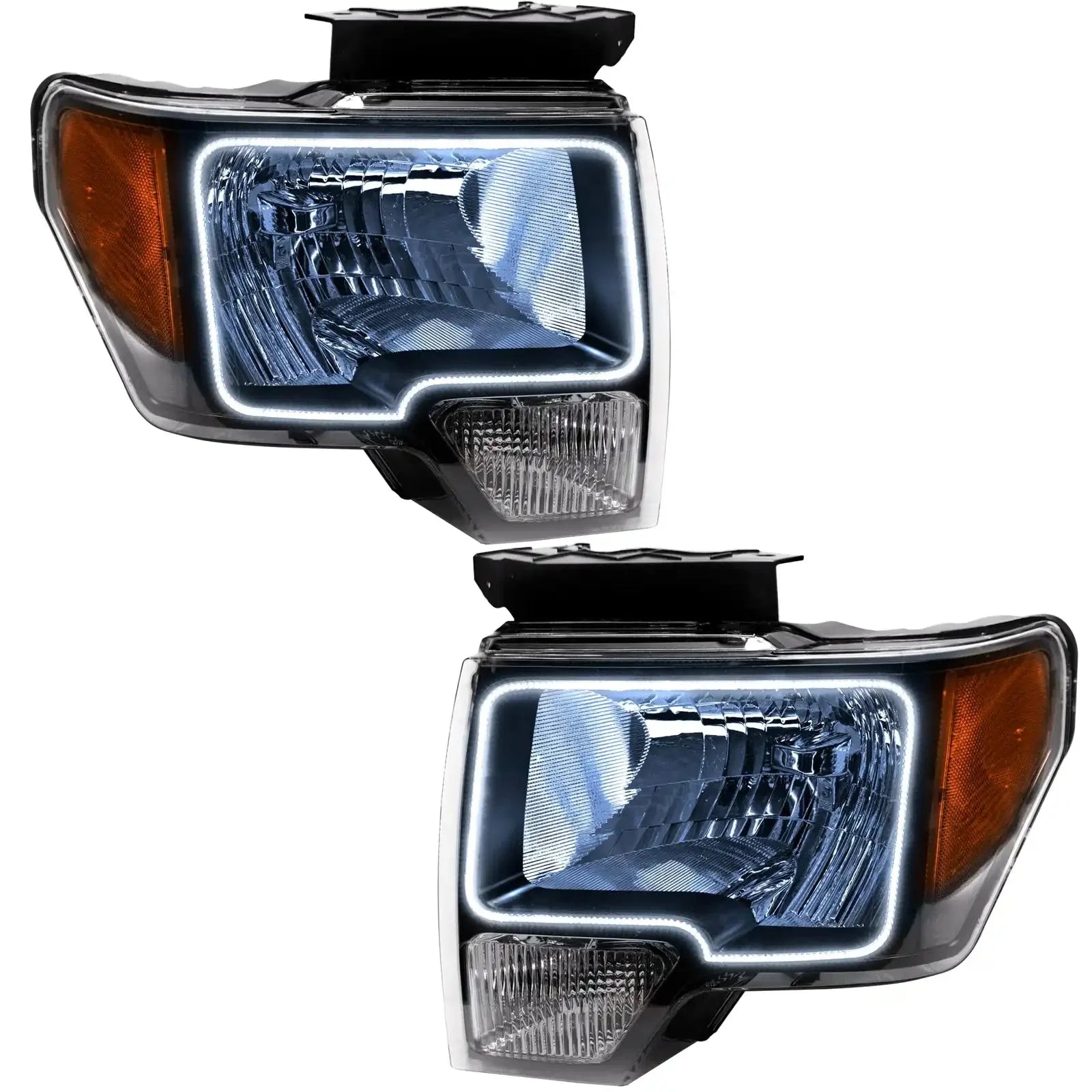 ORACLE Lighting 2009-2014 Ford F-150 Pre-Assembled Halo Headlights - Non HID - Chrome Housing by ORACLE Lighting