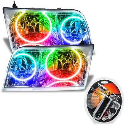 ORACLE Lighting 1998-2011 Ford Crown Victoria Pre-assembled Halo Headlights - Halogen - Chrome Housing by ORACLE Lighting