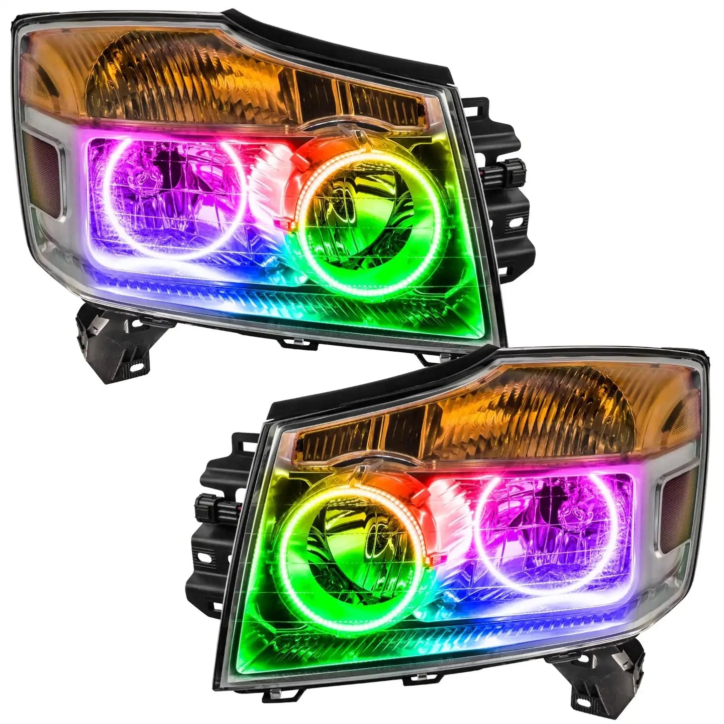 ORACLE Lighting 2008-2015 Nissan Armada Pre-Assembled Halo Headlights by ORACLE Lighting