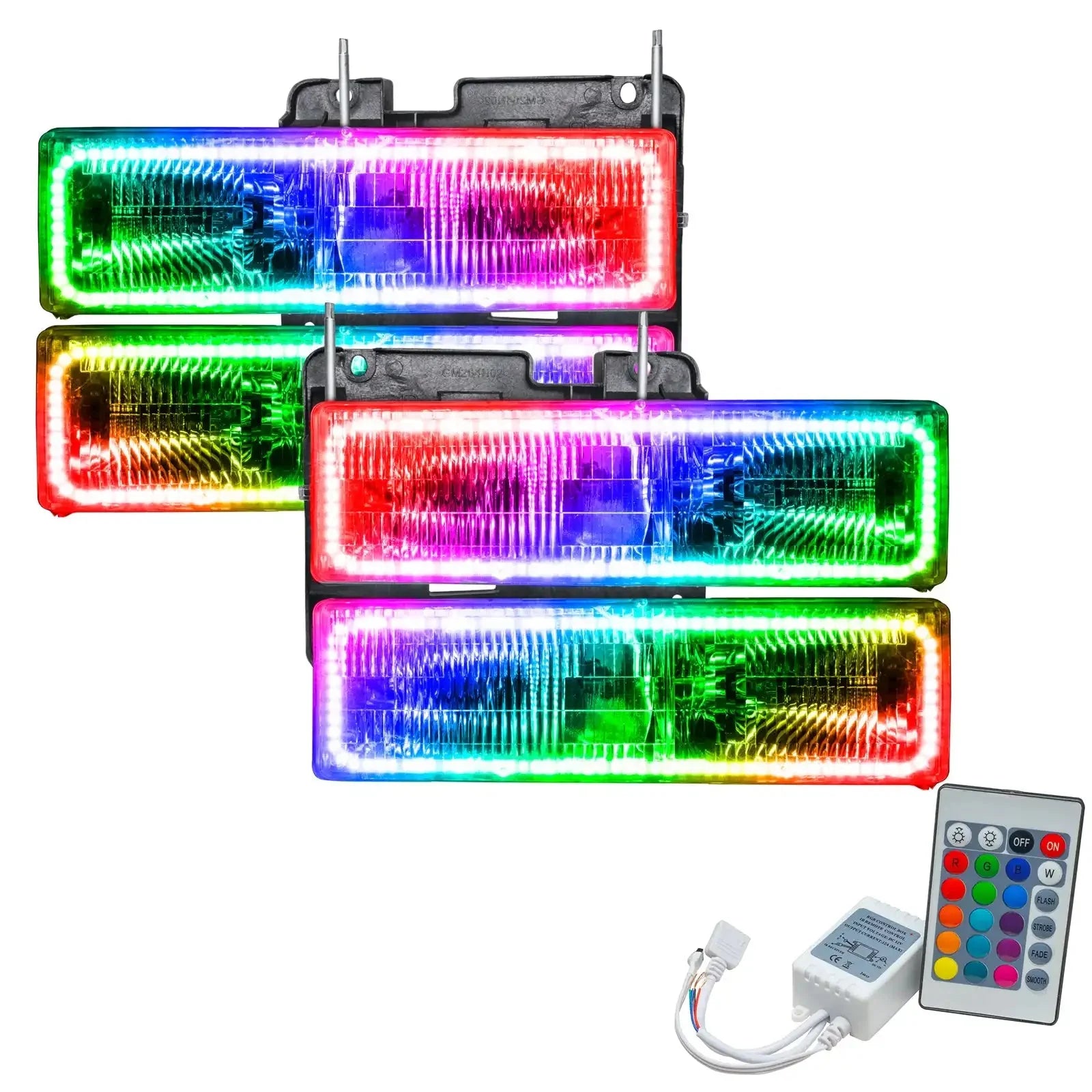 ORACLE Lighting 1988-2002 Chevrolet C10 Pre-Assembled Halo Headlights by ORACLE Lighting