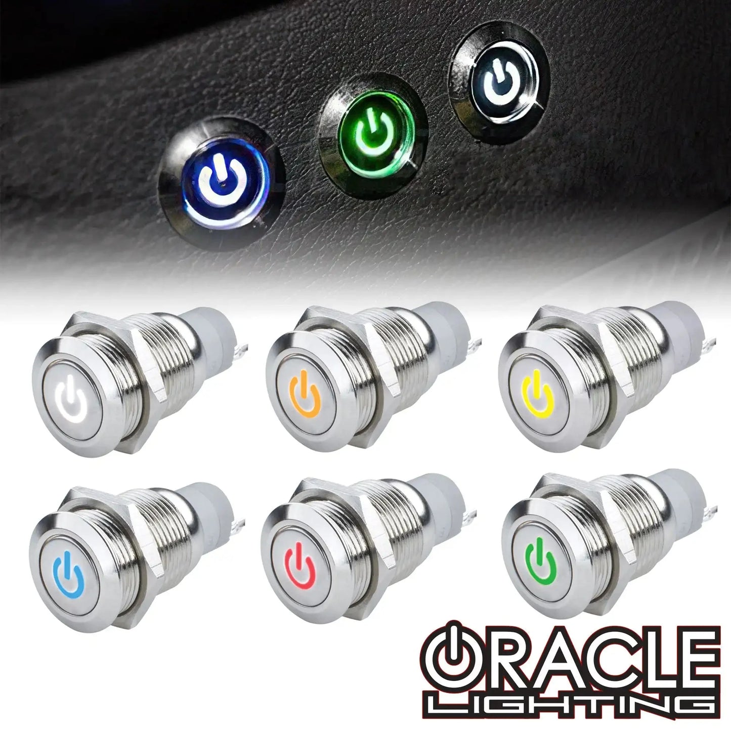 ORACLE Pre-Wired Power Symbol Flush Mount LED Switch by ORACLE Lighting