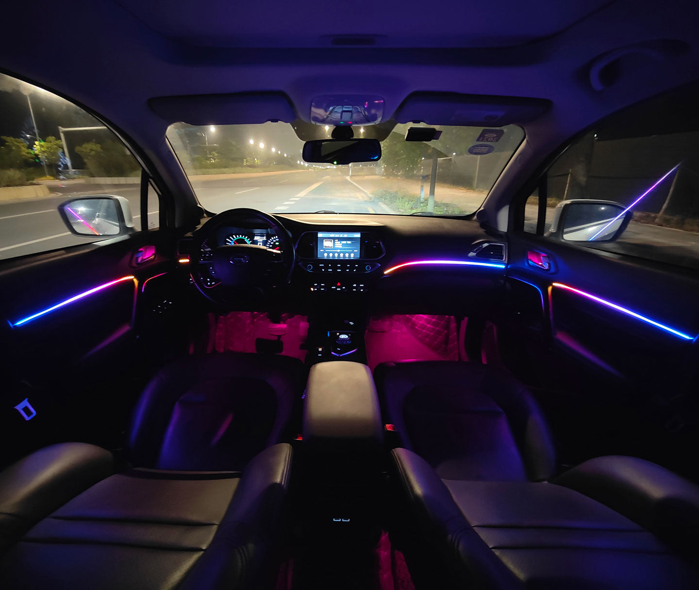 Dynamic ColorSHIFT 18-Piece Universal LED Interior Kit - Bluetooth Multi-Zone Lighting by ORACLE Lighting
