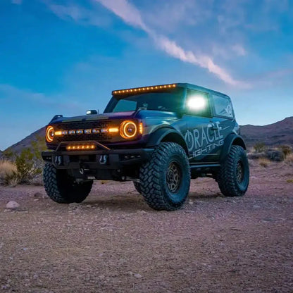 2021-2026 Ford Bronco Triple LED Fog Light Kit - Steel Modular Bumper | 90W by ORACLE Lighting