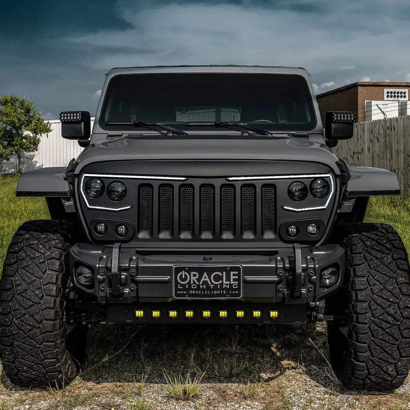 ORACLE Lighting Skid Plate with Integrated LED Emitters for Jeep Wrangler JL and Gladiator JT by ORACLE Lighting