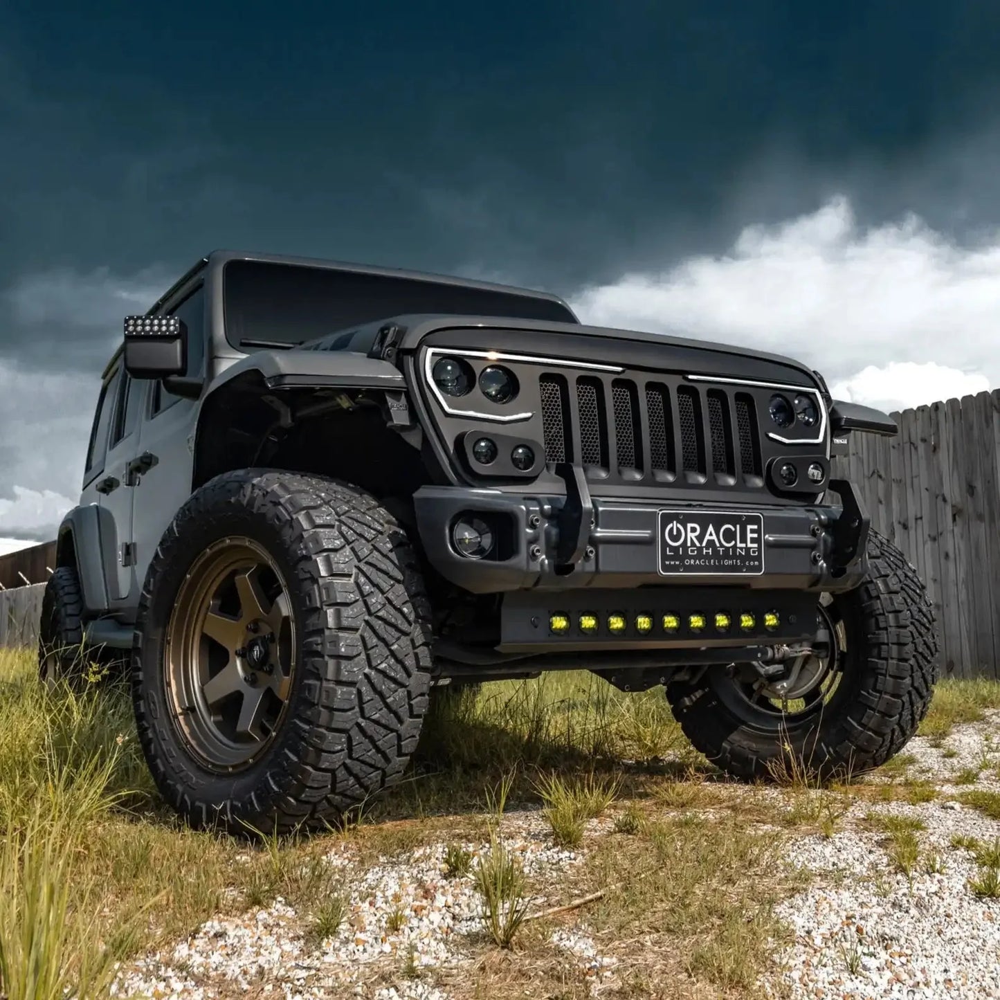 ORACLE Lighting Skid Plate with Integrated LED Emitters for Jeep Wrangler JL and Gladiator JT by ORACLE Lighting
