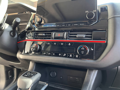 Climate Control Line Accent Trim Fits 2022-2025 Nissan Pathfinder by Tufskinz.com