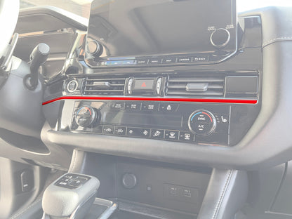 Climate Control Line Accent Trim Fits 2022-2025 Nissan Pathfinder by Tufskinz.com
