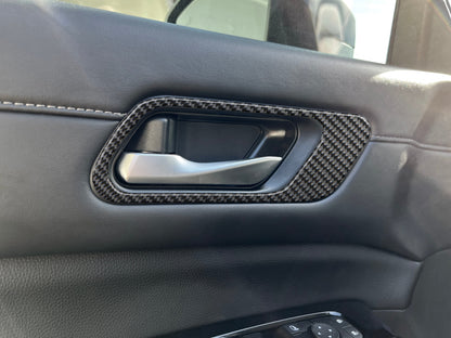 Front Door Handle Surround Accent Trim Fits 2022-2025 Nissan Pathfinder by Tufskinz.com
