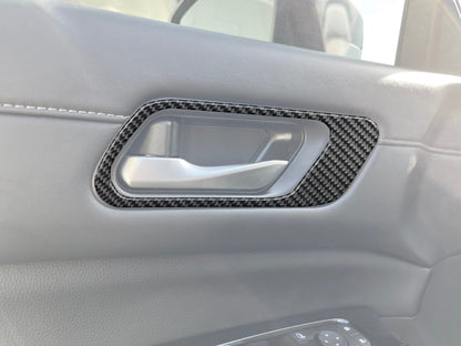 Front Door Handle Surround Accent Trim Fits 2022-2025 Nissan Pathfinder by Tufskinz.com