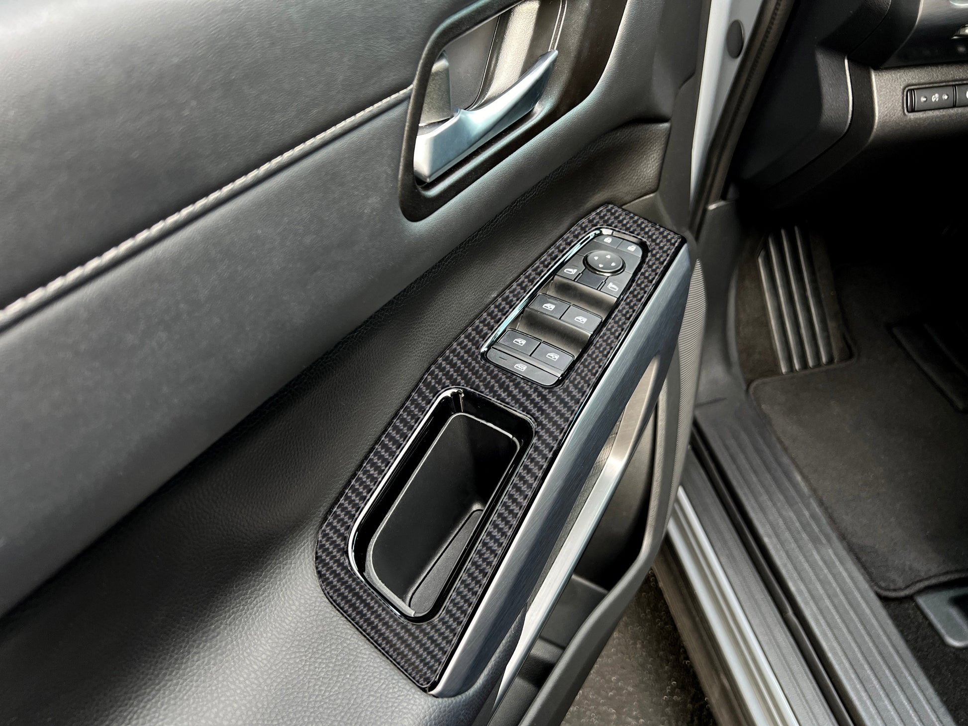 Door Switches Accent Trim Fits 2022-2025 Nissan Pathfinder by Tufskinz.com