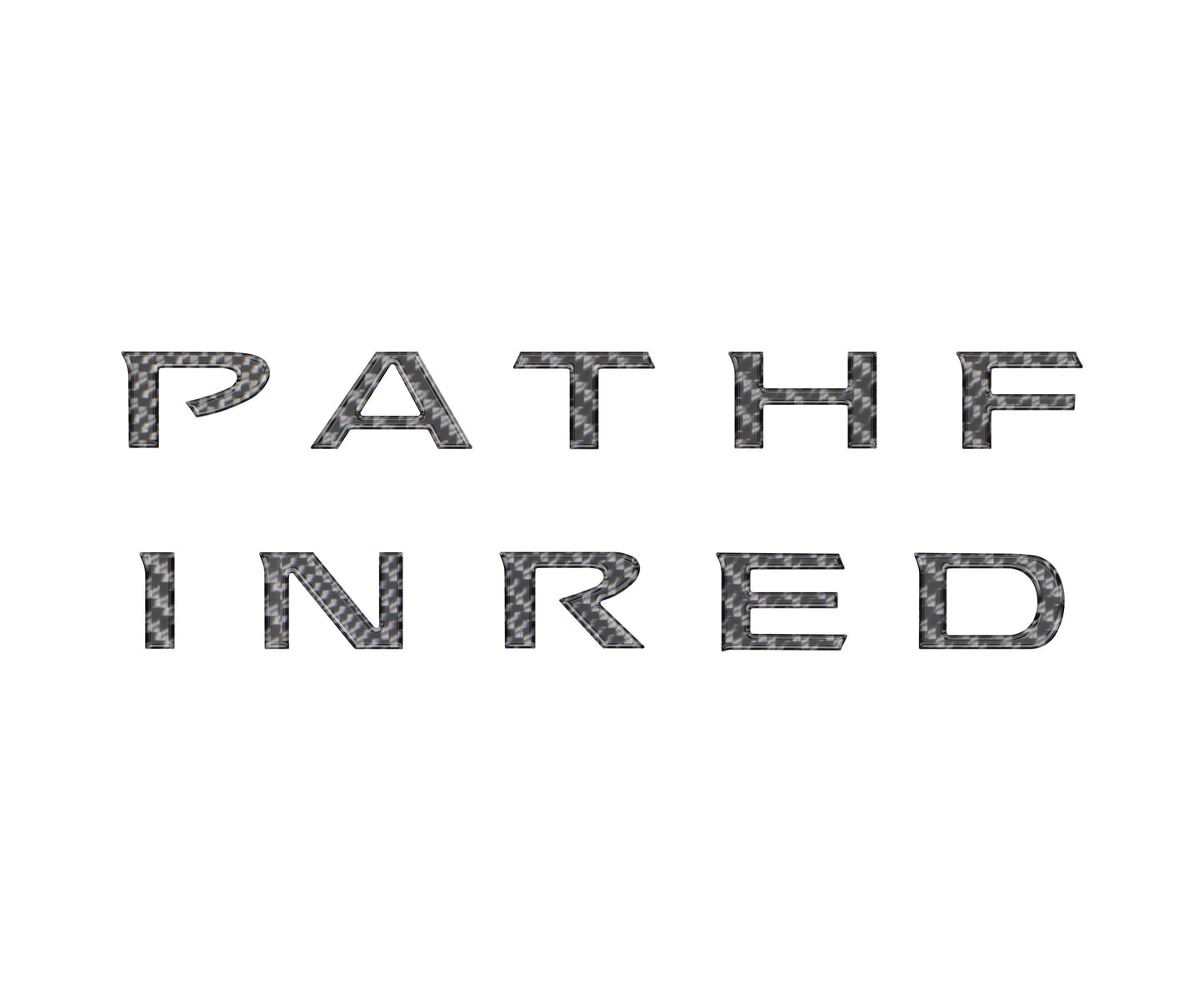 Rear Hatch Letter Overlays Fits 2022-2025 Nissan Pathfinder by Tufskinz.com