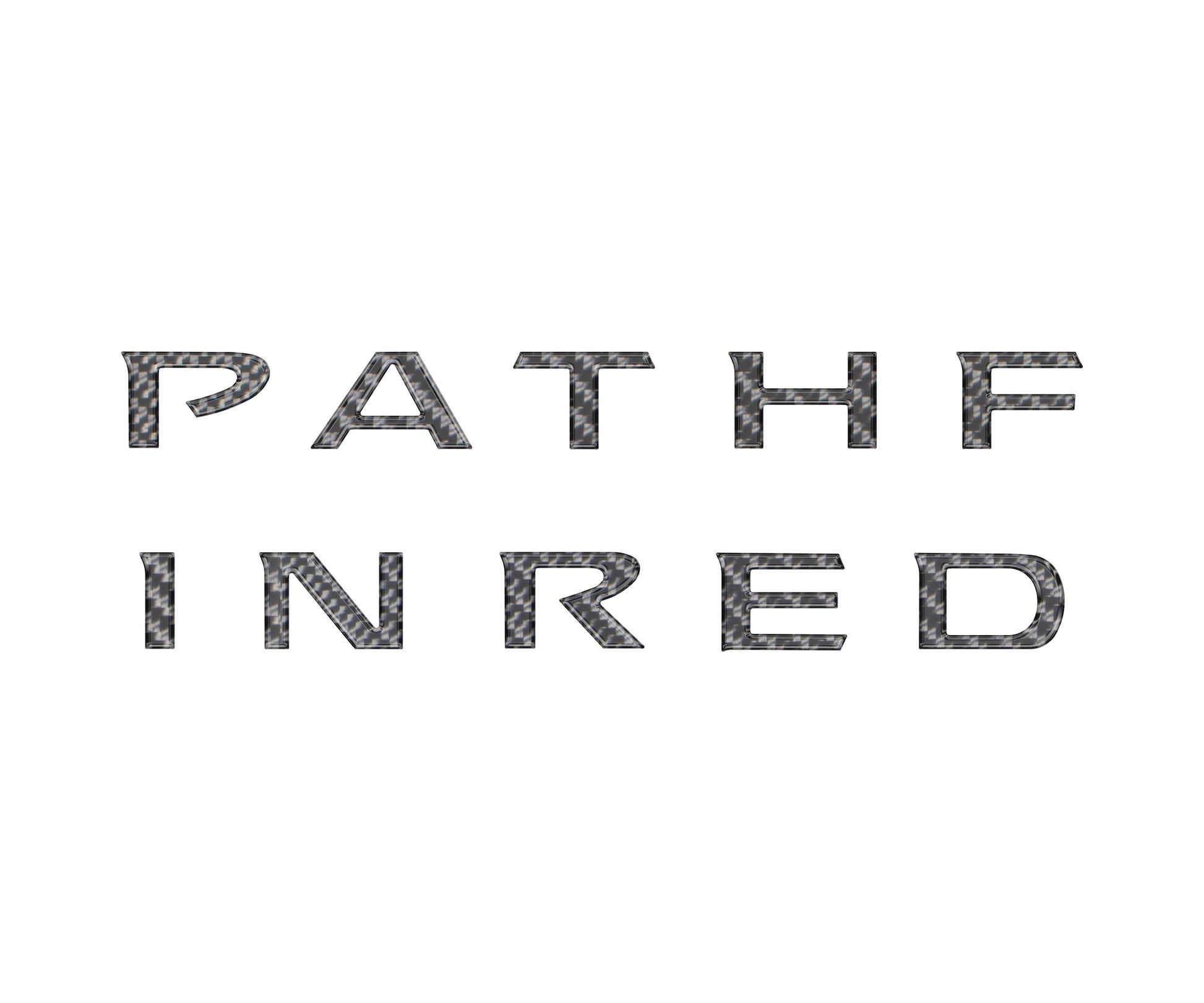 Rear Hatch Letter Overlays Fits 2022-2025 Nissan Pathfinder by Tufskinz.com
