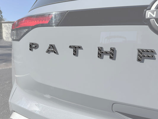 Rear Hatch Letter Overlays Fits 2022-2025 Nissan Pathfinder by Tufskinz.com
