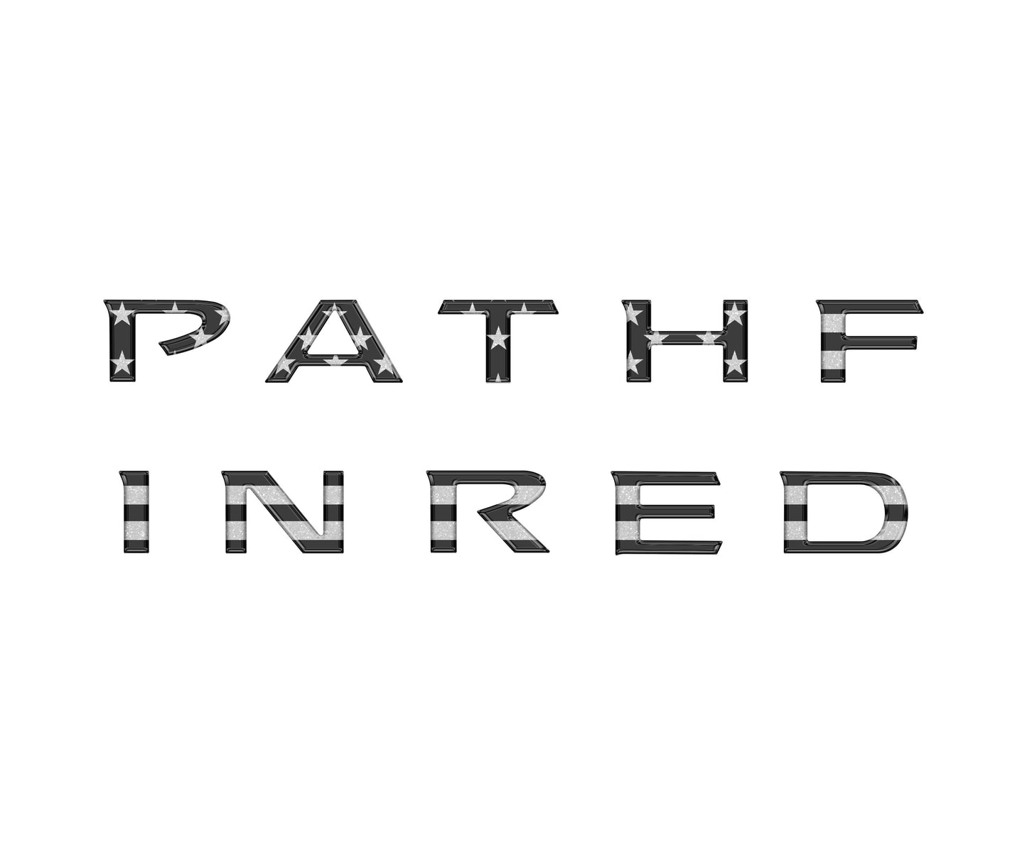 Rear Hatch Letter Overlays Fits 2022-2025 Nissan Pathfinder by Tufskinz.com