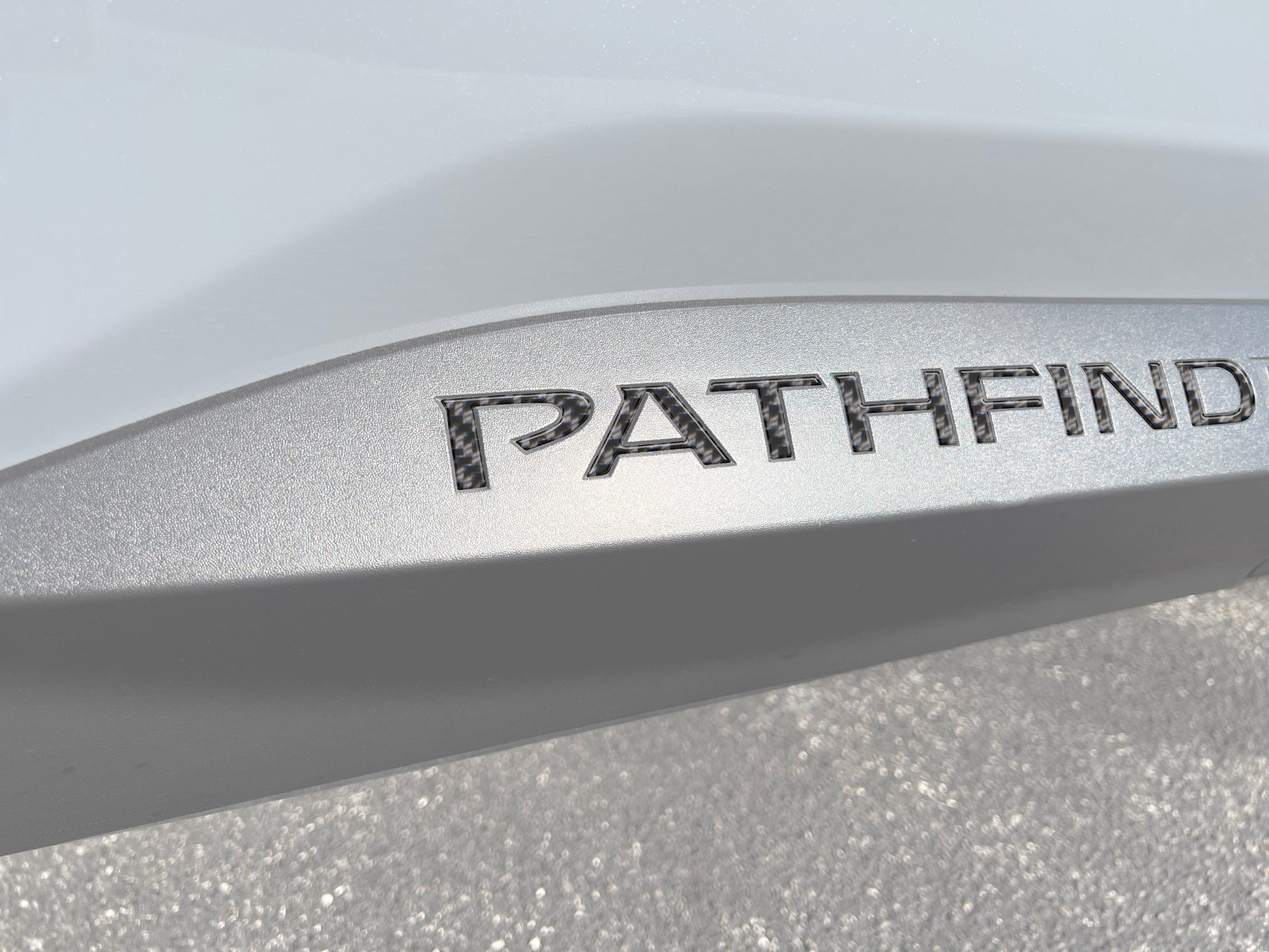 Rocker Panel Letter Inserts Fits 2022-2025 Nissan Pathfinder(Does not fit chrome applique) by Tufskinz.com