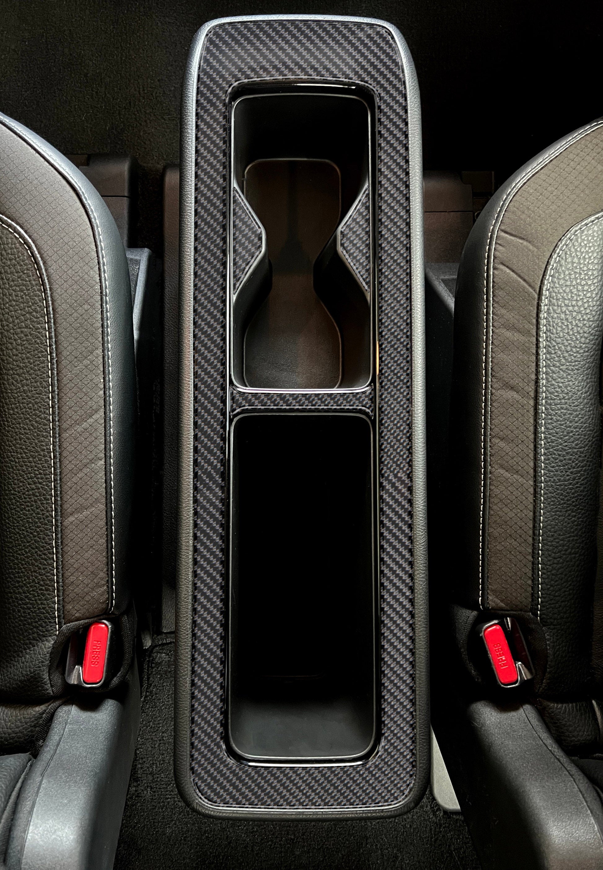 Rear Center Console Accent Trim Fits 2022-2025 Nissan Pathfinder by Tufskinz.com