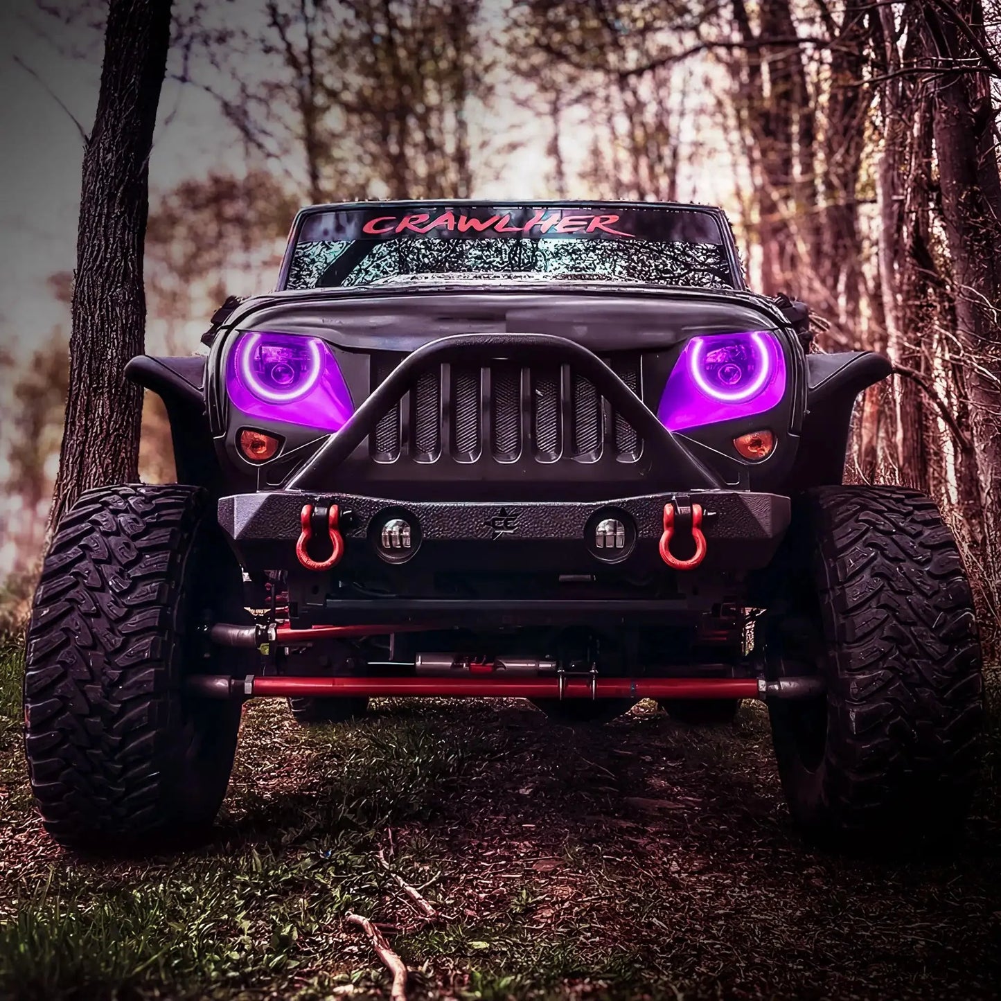 ORACLE Lighting 7" High Powered LED Headlights - Black Bezel - Dynamic ColorSHIFT - Jeep Wrangler JK by ORACLE Lighting