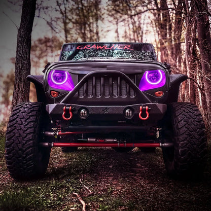 ORACLE Lighting 7" High Powered LED Headlights - Black Bezel - Dynamic ColorSHIFT - Jeep Wrangler JK by ORACLE Lighting