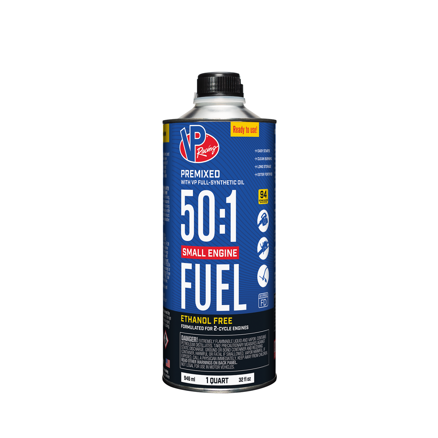 50:1 Premixed Small Engine Fuel Qt by VP Racing Fuels