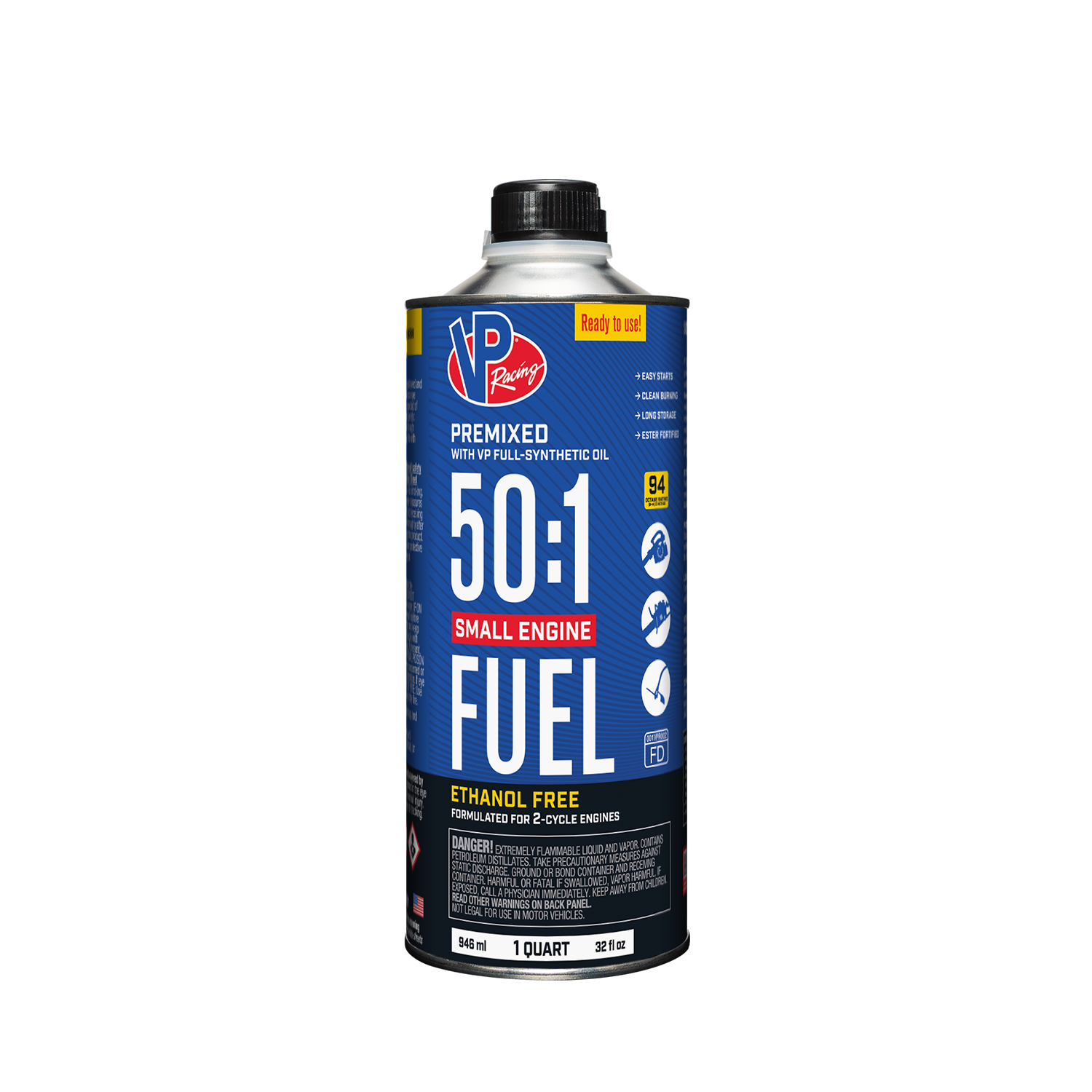 50:1 Premixed Small Engine Fuel Qt by VP Racing Fuels