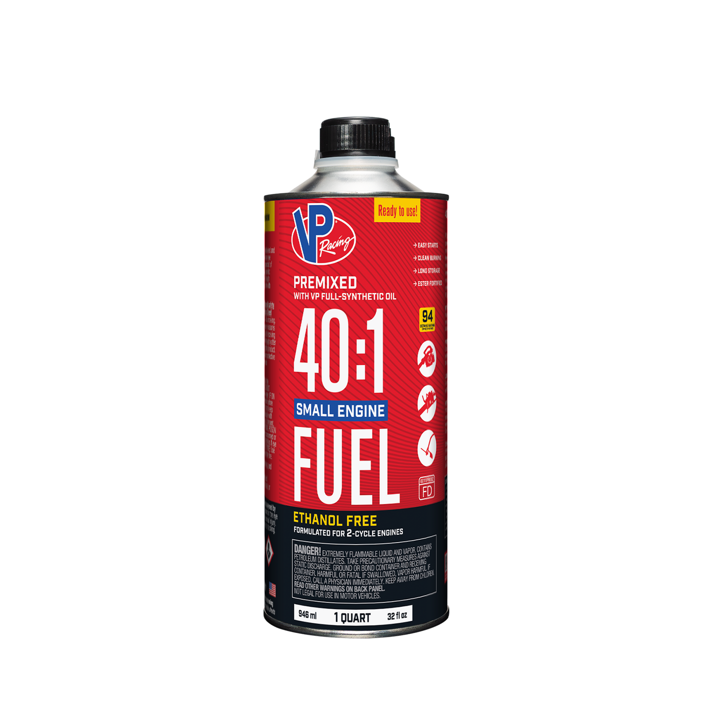 40:1 Premixed Small Engine Fuels Qt by VP Racing Fuels