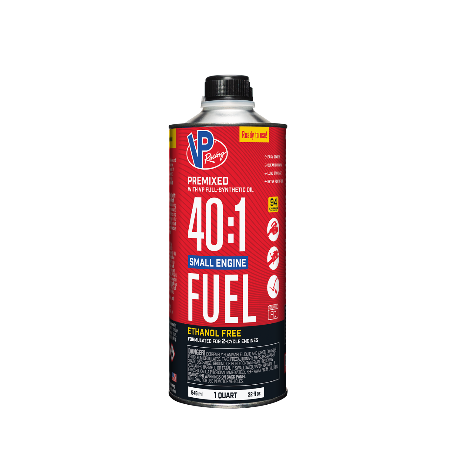 40:1 Premixed Small Engine Fuels Qt by VP Racing Fuels