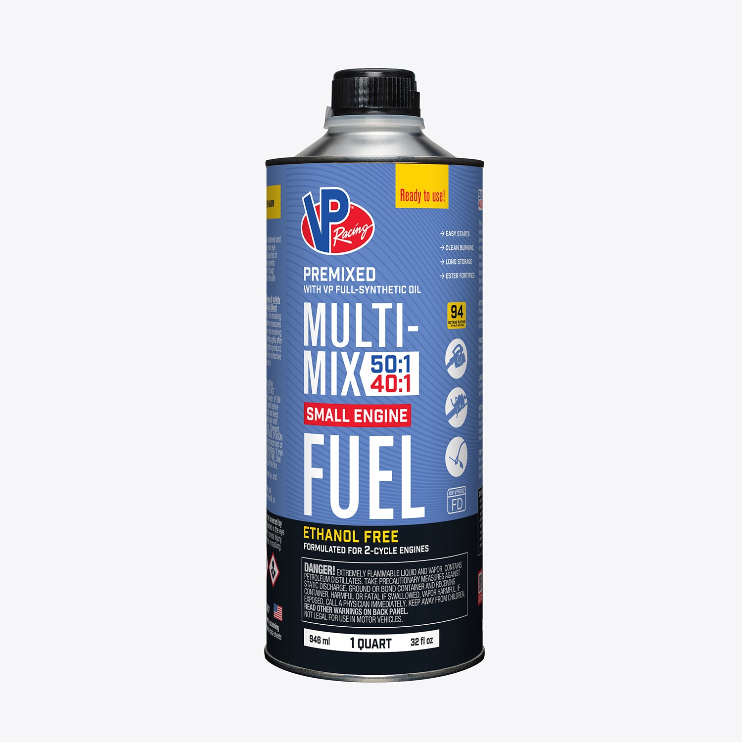 Multi-Mix 40:1/50:1 Premixed Qt by VP Racing Fuels