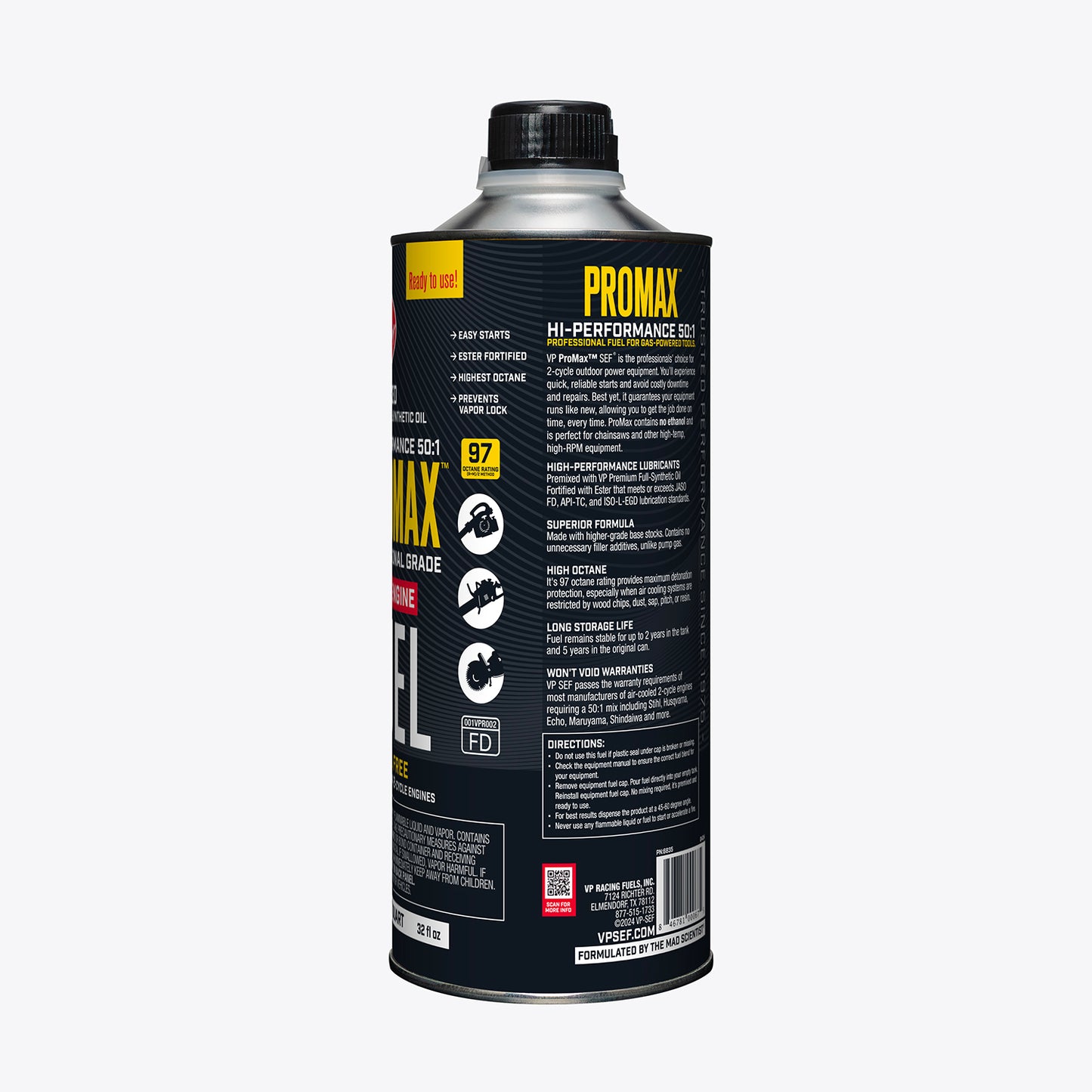 ProMax (50:1 PreMix) Small Engine Qt by VP Racing Fuels