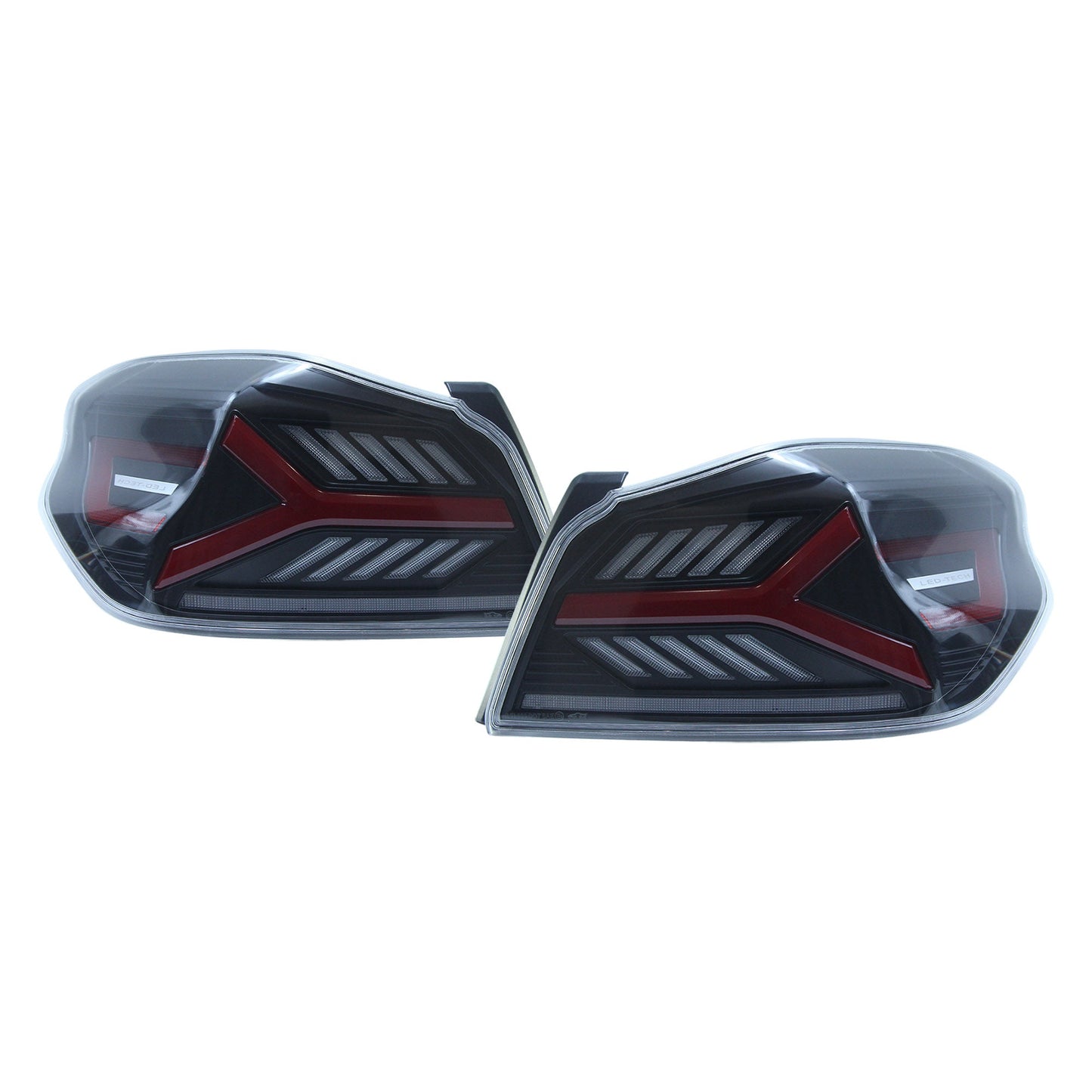 OLM Y-Spec LED Taillights (Clear Lens Red Optic) - 2015-2021 WRX / STI by MYX Automotive