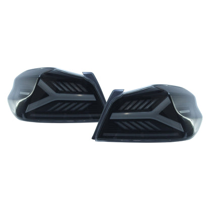 OLM Y-Spec LED Taillights (Smoke Lens White Optic) - 2015-2021 WRX / STI by MYX Automotive