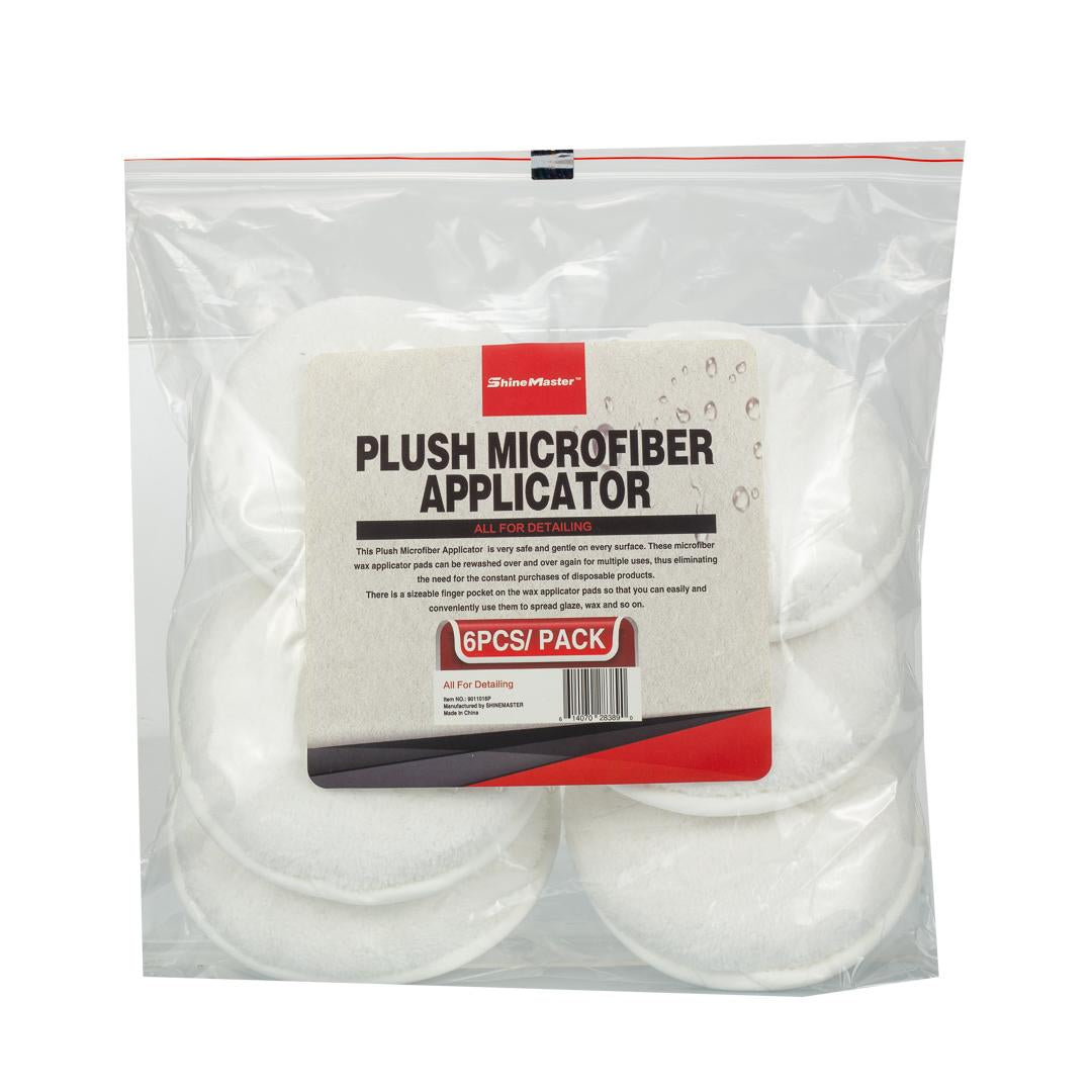Pocket Grip Plush Microfiber Applicator Pad - 6 Pack by MaxshineUSA