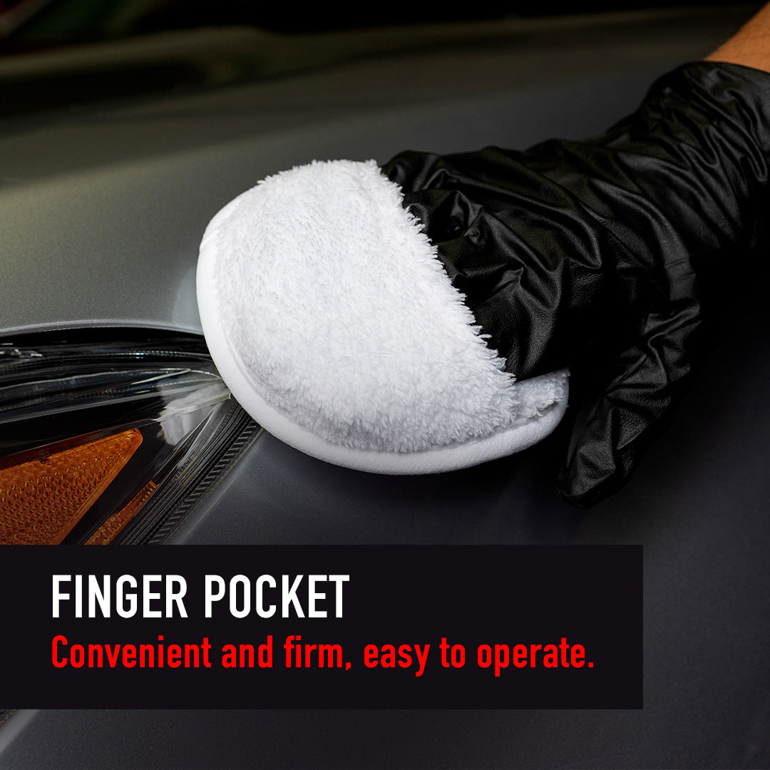 Pocket Grip Plush Microfiber Applicator Pad - 6 Pack by MaxshineUSA
