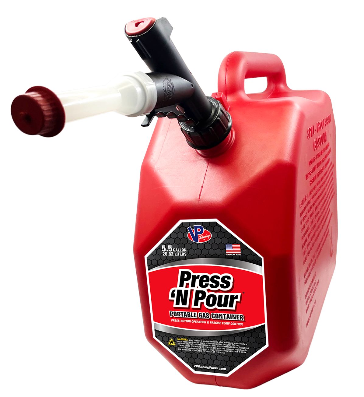 PRESS N POUR GAS CAN 5 GALLON by VP Racing Fuels