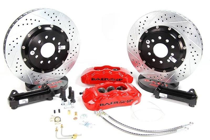 Baer Brakes 14" Pro+ Front Brake Kit, Red, SDZ by Baer Brake Systems