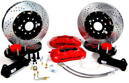 Baer Brakes 14" Pro+ Front Brake Kit, Red, SDZ, Std. Studs by Baer Brake Systems