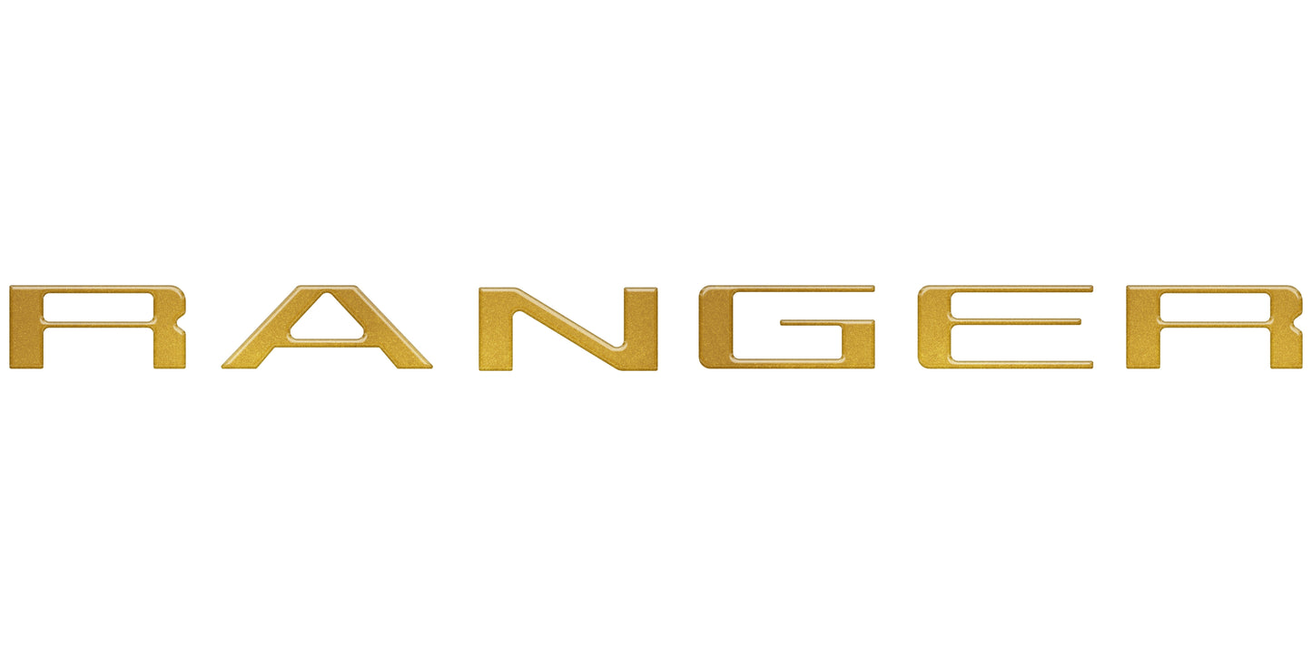 Tailgate Letter Inserts Fits 2024-2026 Ford Ranger by Tufskinz.com
