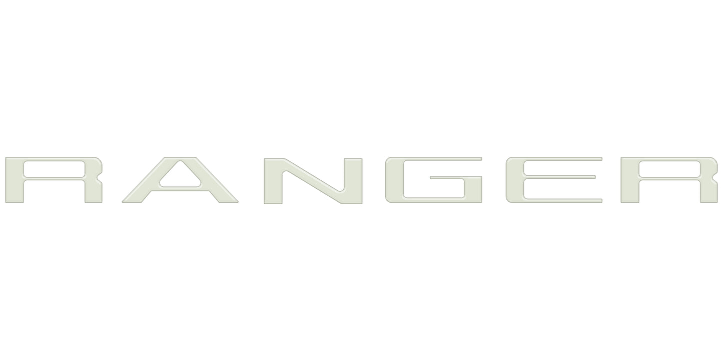 Tailgate Letter Inserts Fits 2019-2023 Ford Ranger by Tufskinz.com