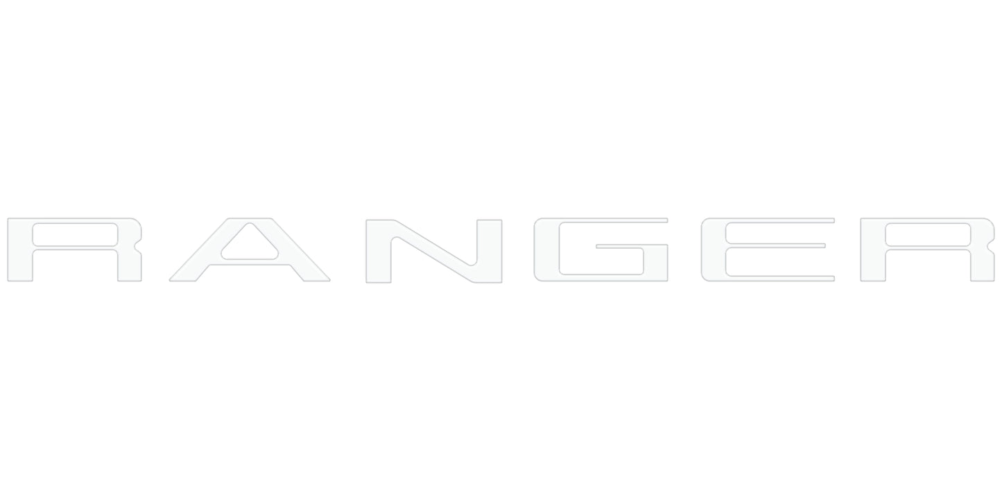 Tailgate Letter Inserts Fits 2019-2023 Ford Ranger by Tufskinz.com