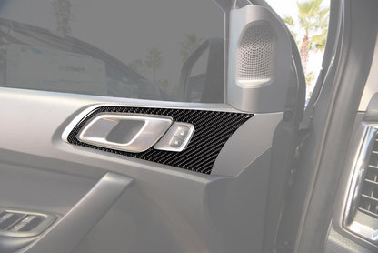 Door Handle Surround Accent Overlays Fits 2019-2023 Ford Ranger SuperCrew by Tufskinz.com