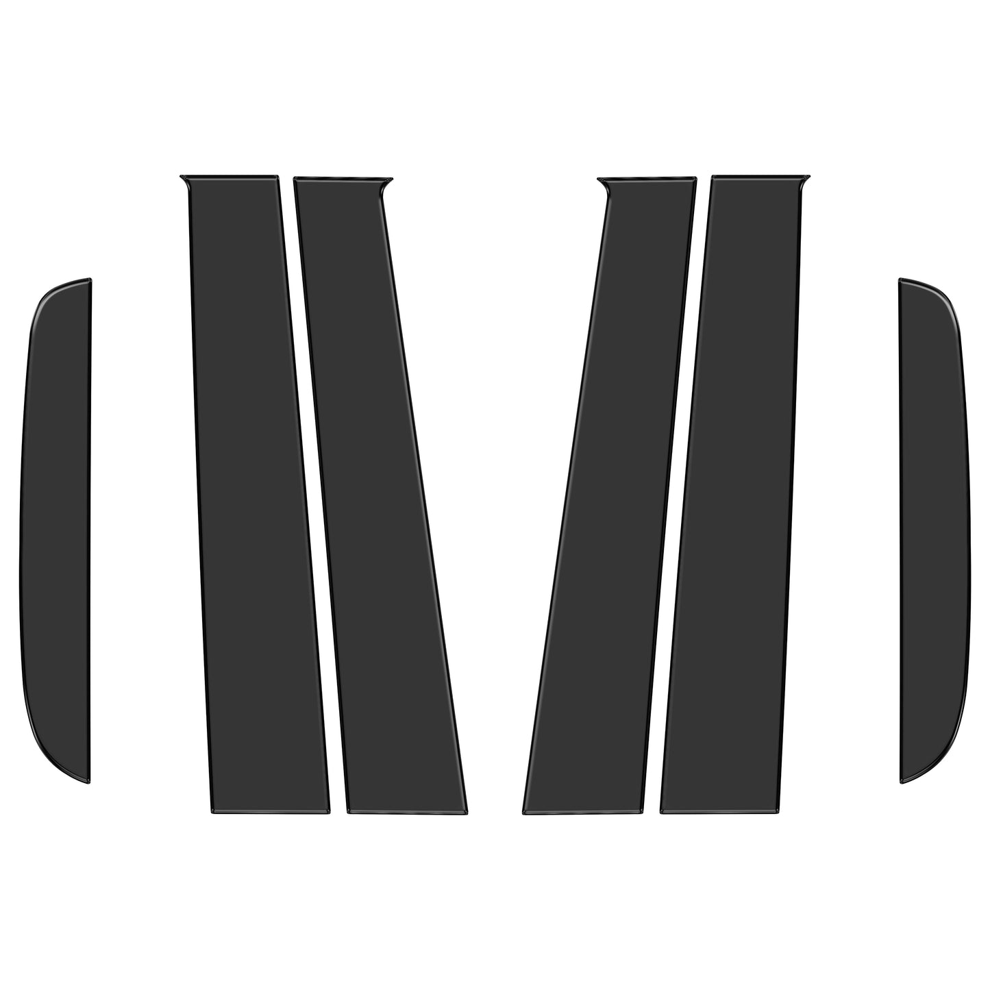 Door Pillar (B+C) Overlays Fits 2019-2023 Ford Ranger SuperCrew by Tufskinz.com