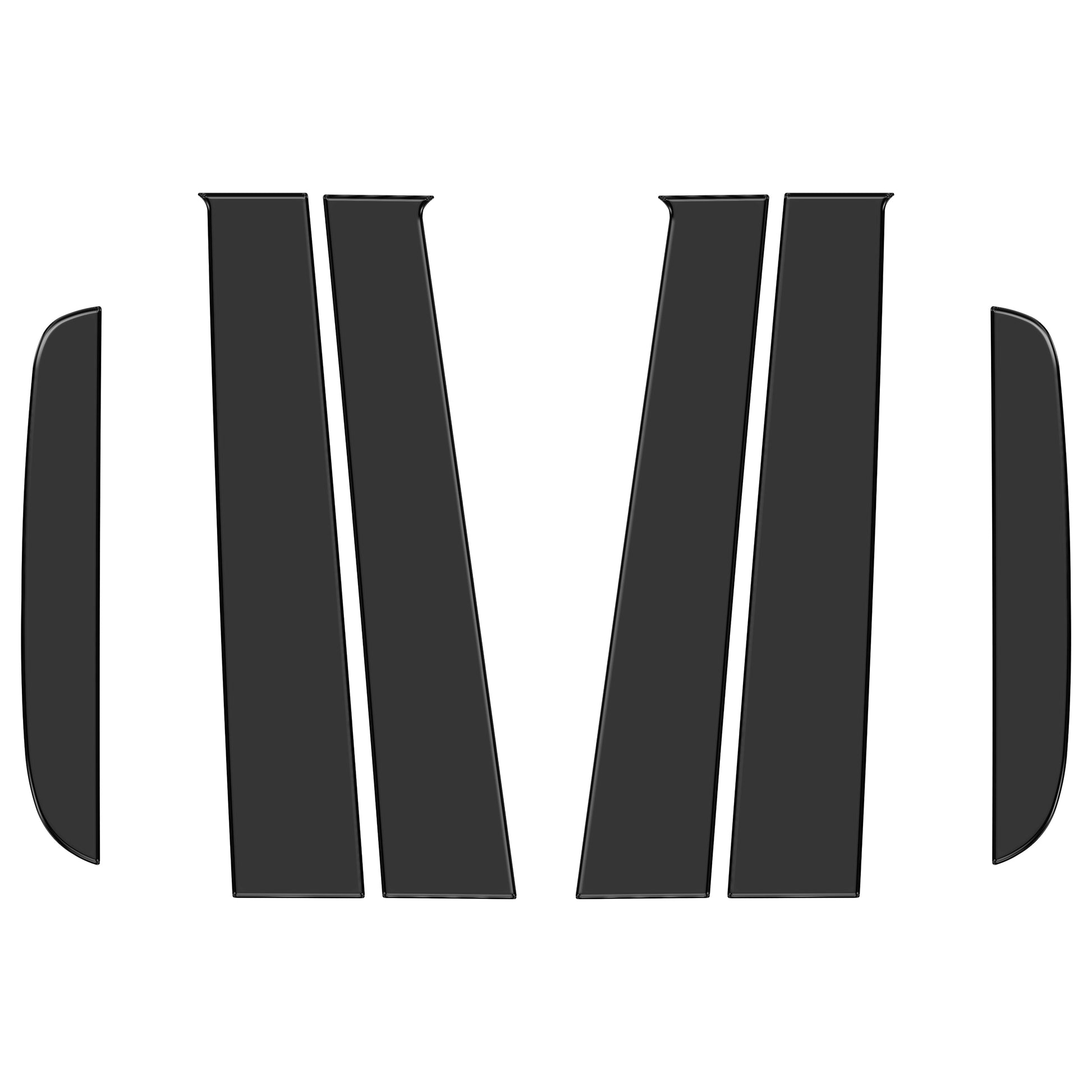 Door Pillar (B+C) Overlays Fits 2019-2023 Ford Ranger SuperCrew by Tufskinz.com