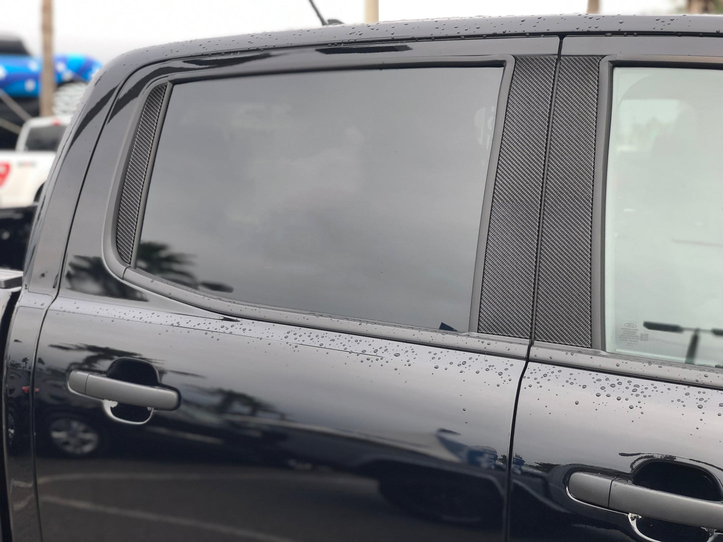 Door Pillar (B+C) Overlays Fits 2019-2023 Ford Ranger SuperCrew by Tufskinz.com