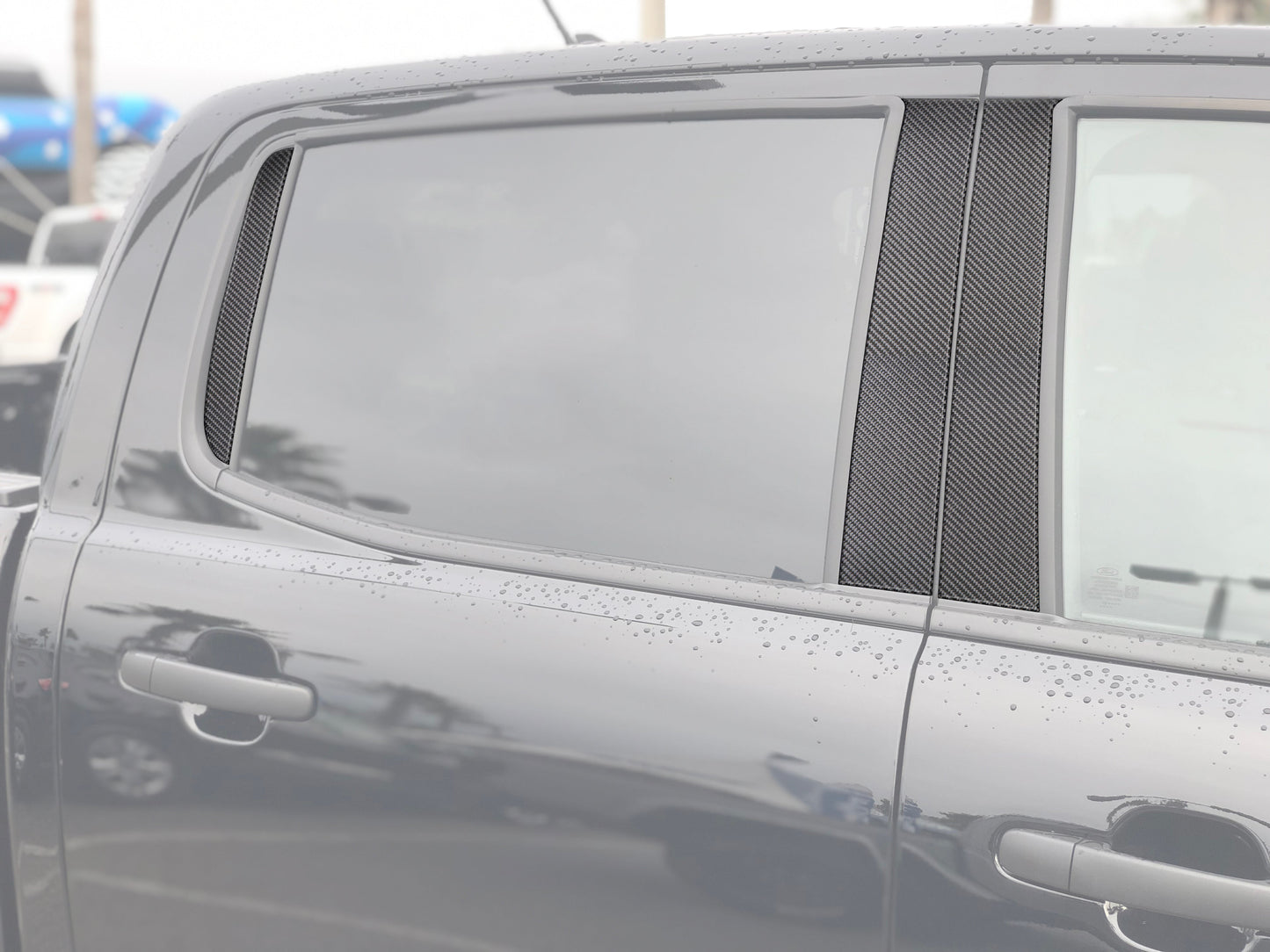 Door Pillar (B+C) Overlays Fits 2019-2023 Ford Ranger SuperCrew by Tufskinz.com