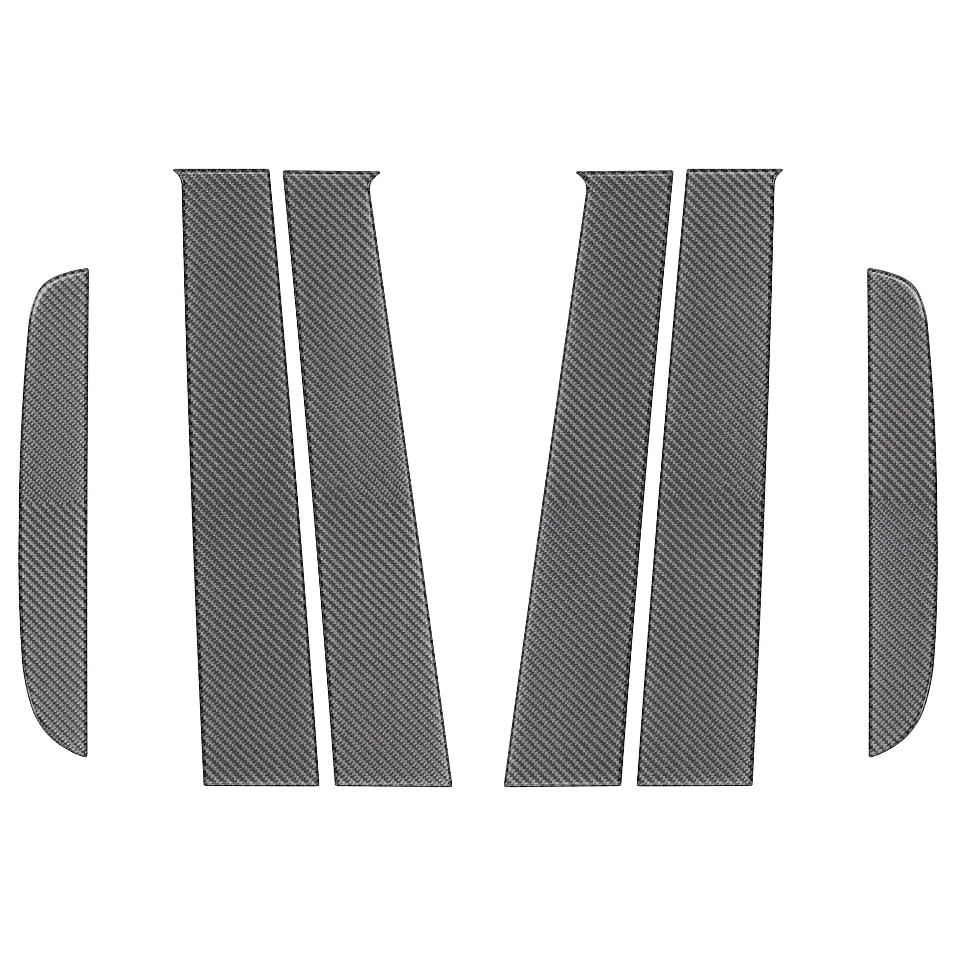Door Pillar (B+C) Overlays Fits 2019-2023 Ford Ranger SuperCrew by Tufskinz.com