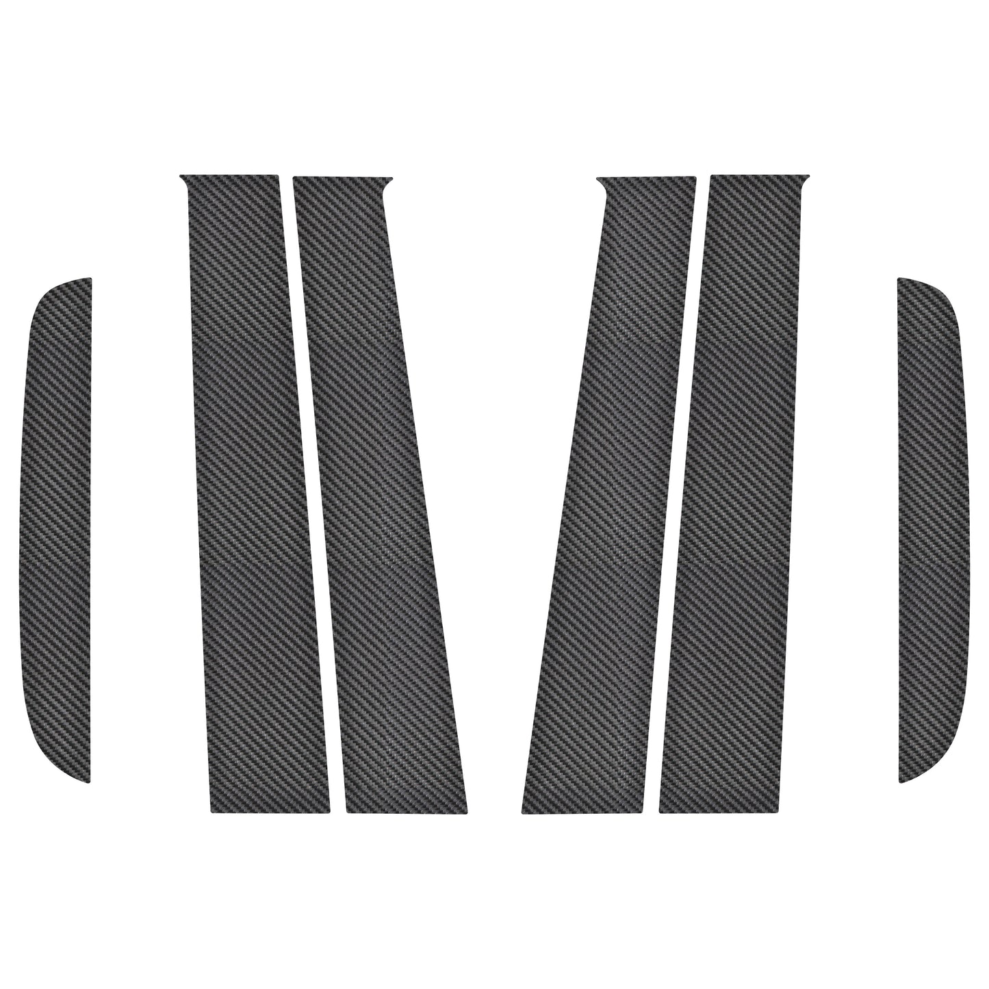 Door Pillar (B+C) Overlays Fits 2019-2023 Ford Ranger SuperCrew by Tufskinz.com